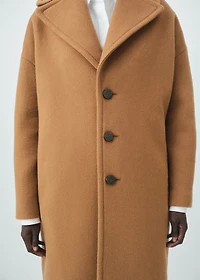 Manteco wool coat with lapels