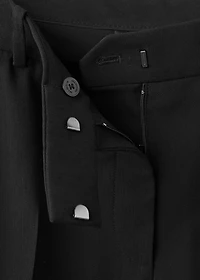 Straight-fit suit pants