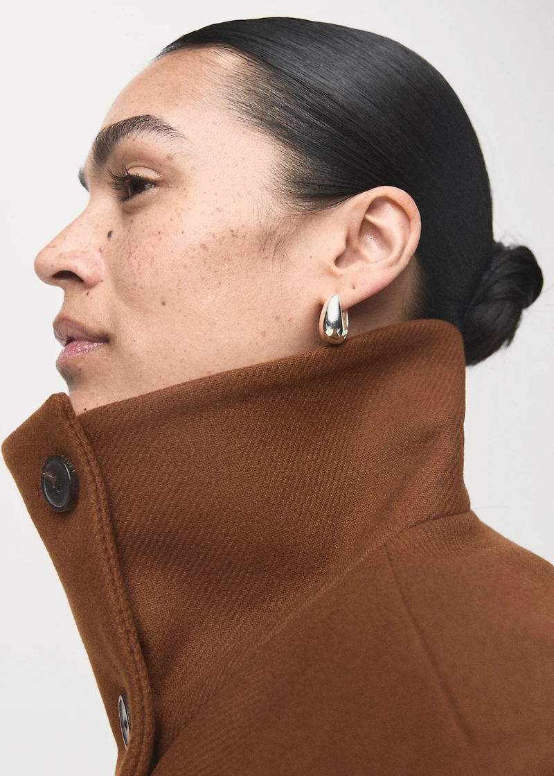 Manteco wool coat with belt