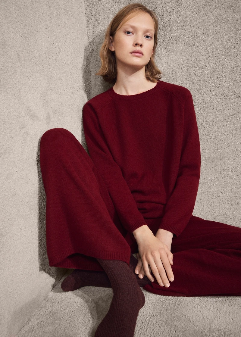 Thick cashmere pants