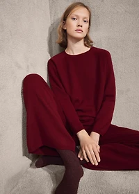 Thick cashmere pants