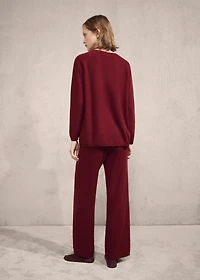 Thick cashmere pants