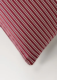 200-thread count percale cotton reversible striped duvet cover for 180/200cm bed