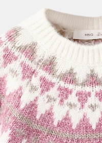 Jacquard knitted sweater