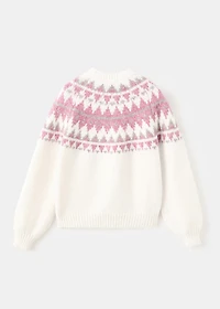 Jacquard knitted sweater
