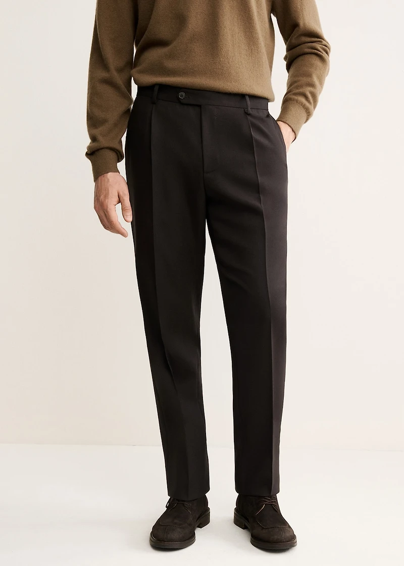 100% Italian wool smart pants
