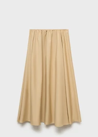 Flared cotton skirt