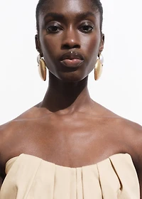 Long dress with sweetheart neckline