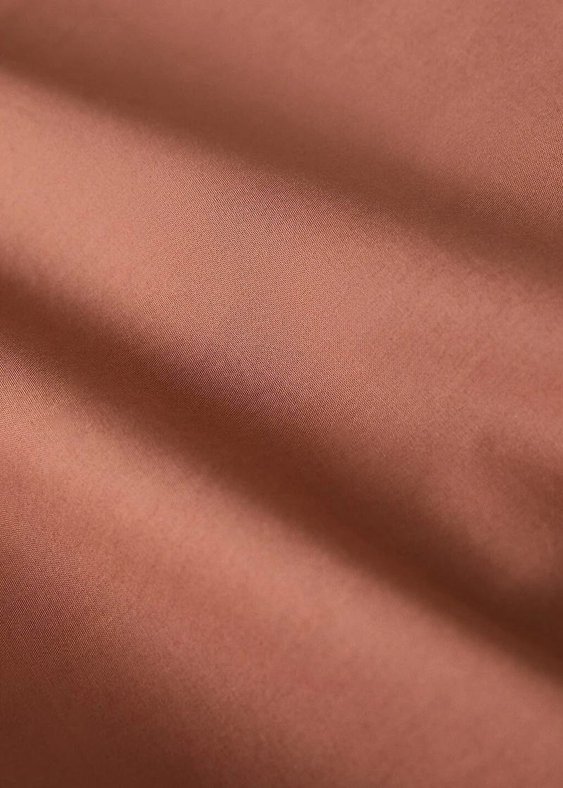 200-thread count percale cotton duvet cover with contrasting overlock for 180/200 cm bed