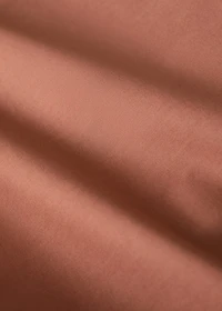 200-thread count percale cotton duvet cover with contrasting overlock for 180/200 cm bed