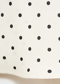 Long polka-dot skirt