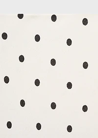 Long polka-dot skirt