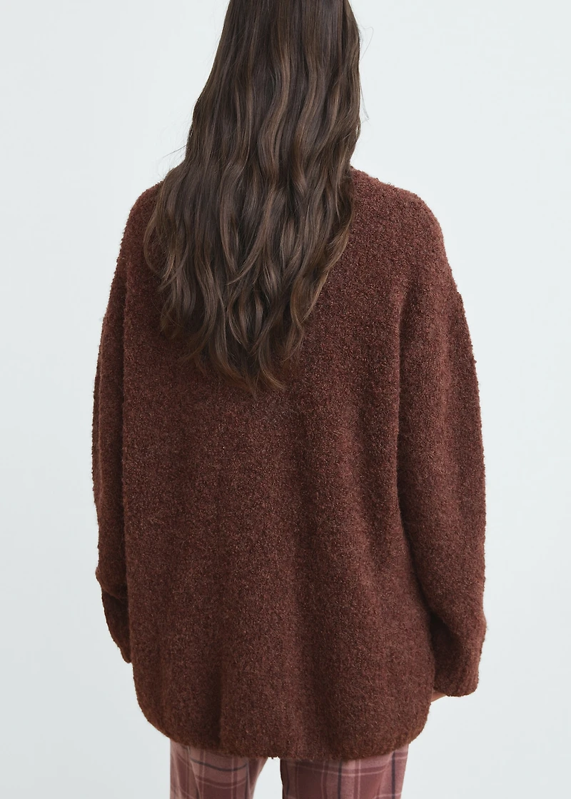 Bouclé turtleneck sweater