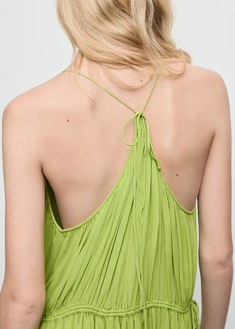 Oversized pleated dress