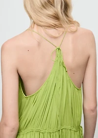 Oversized pleated dress