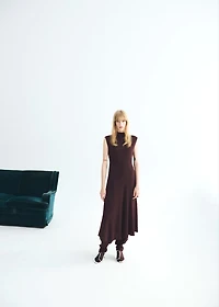 A-line turtleneck dress