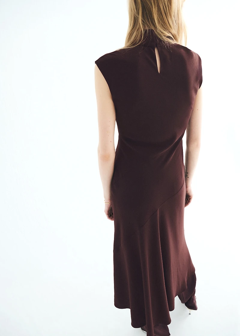 A-line turtleneck dress