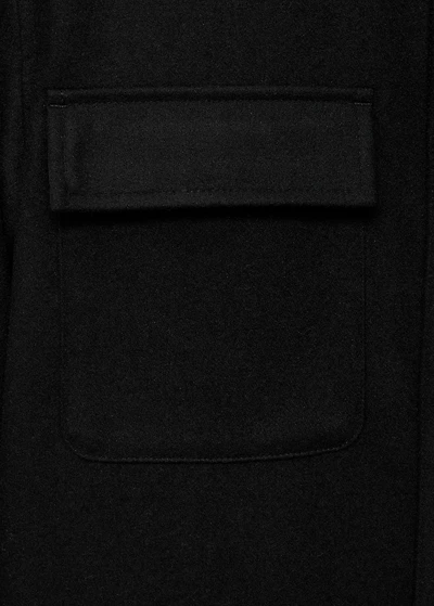Wool overshirt with pockets