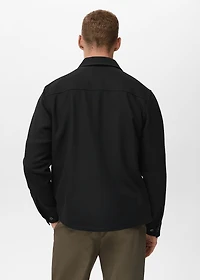 Wool overshirt with pockets