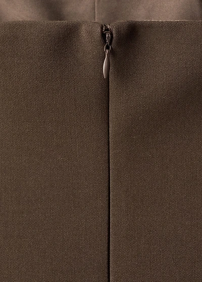 Strapless flared dress