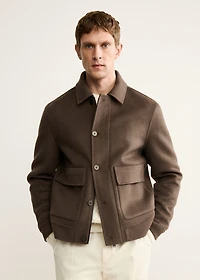 Handmade wool jacket with pockets