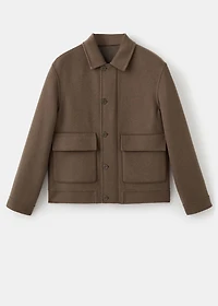 Handmade wool jacket with pockets