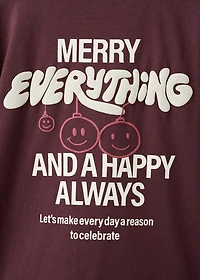 Christmas-print t-shirt