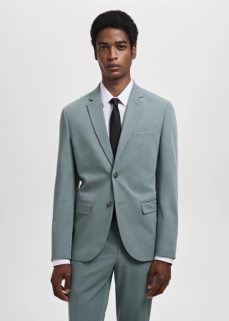 Super slim-fit suit jacket stretch fabric