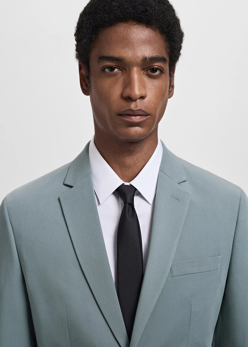 Super slim-fit suit jacket stretch fabric