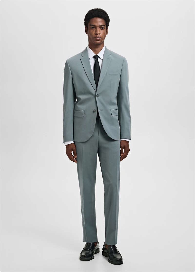 Super slim-fit suit jacket stretch fabric