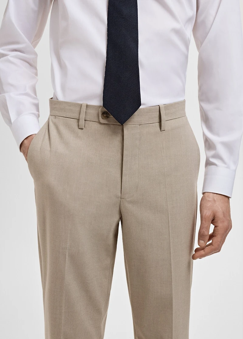 Monaco slim-fit suit pants