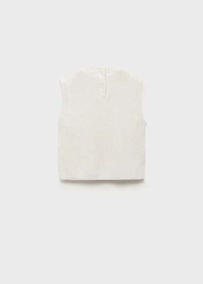 Knitted cotton vest