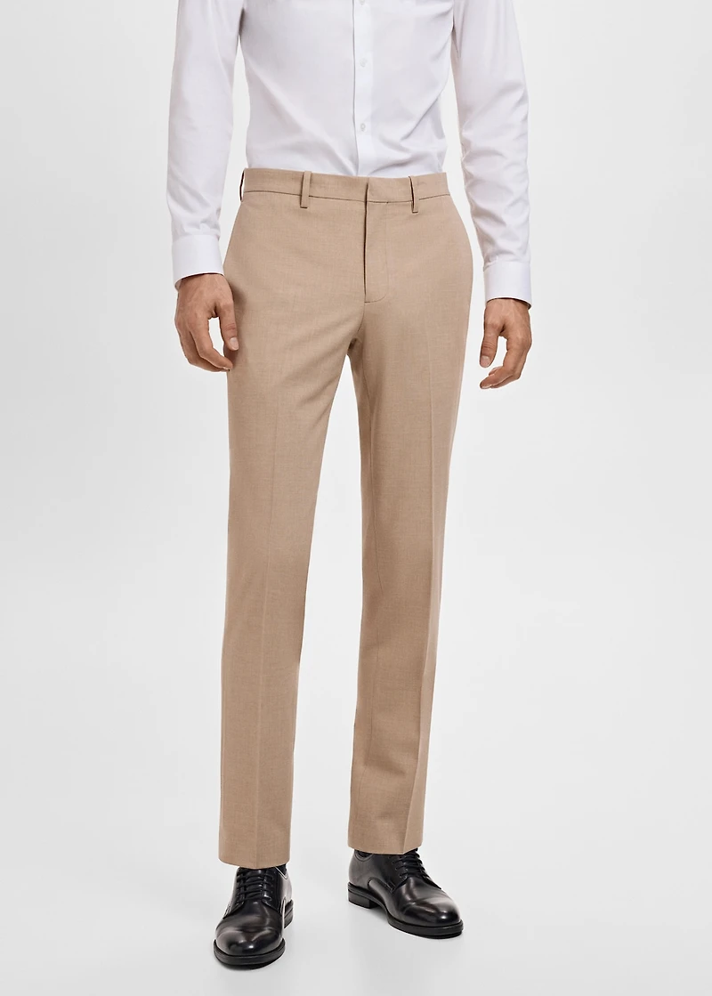 Paris slim-fit suit pants