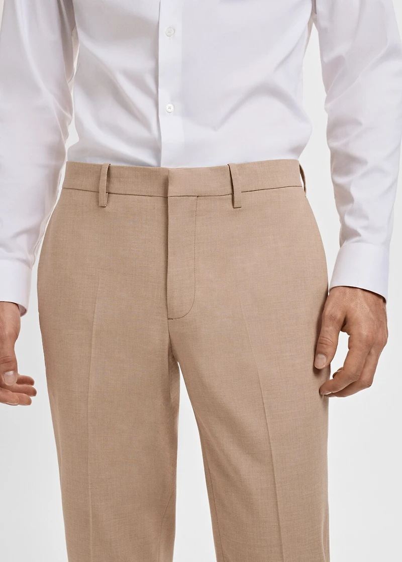 Paris slim-fit suit pants