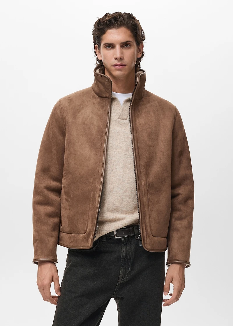 Reversible sheepskin jacket