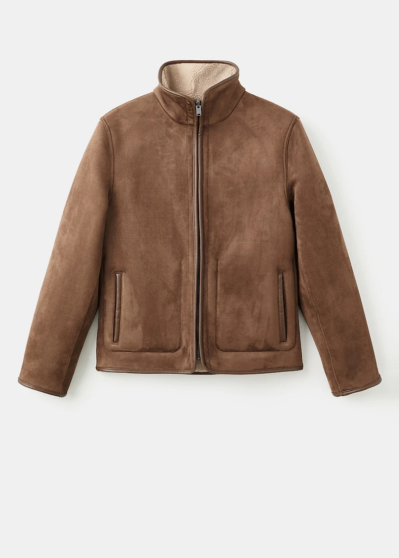 Reversible sheepskin jacket