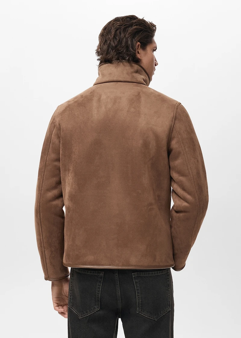 Reversible sheepskin jacket