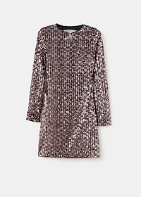 Short dress with sequins