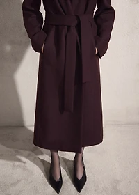 Manteco wool coat with fur collar