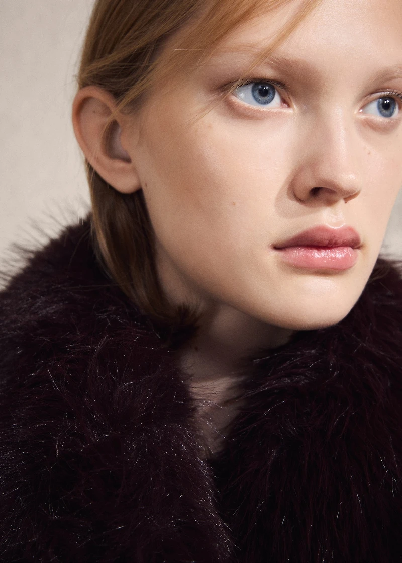 Manteco wool coat with fur collar