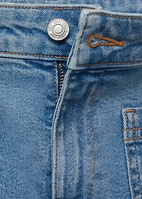 Flared cropped jeans with pockets