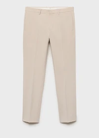 Stretch fabric super slim-fit suit trousers