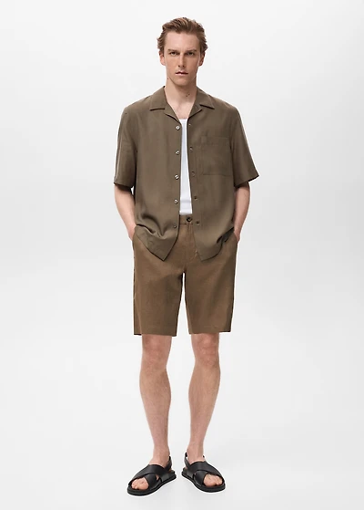 Regular-fit lyocell shirt