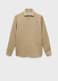 100% linen slim-fit shirt