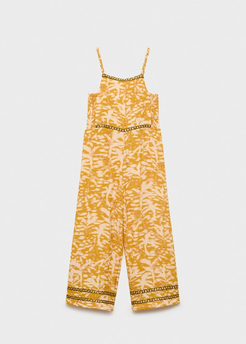 Tropical print jumpsuit