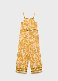 Tropical print jumpsuit