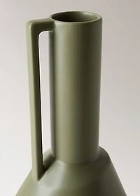 Earthenware vase with handle
