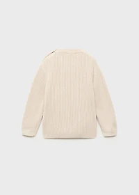 Buttons detail knit sweater