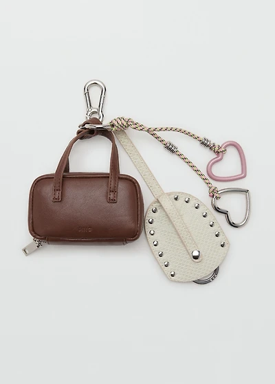 Bag with multi-charm keyring