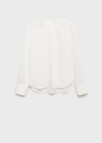 Striped blouse with handkerchief